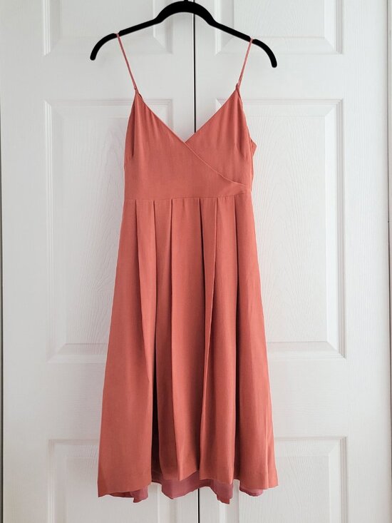Madewell silk pleated cami dress EUC - Picture 2 of 6